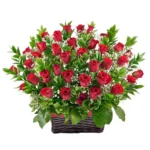 Корзина с цветами Поцелуй рыцаря